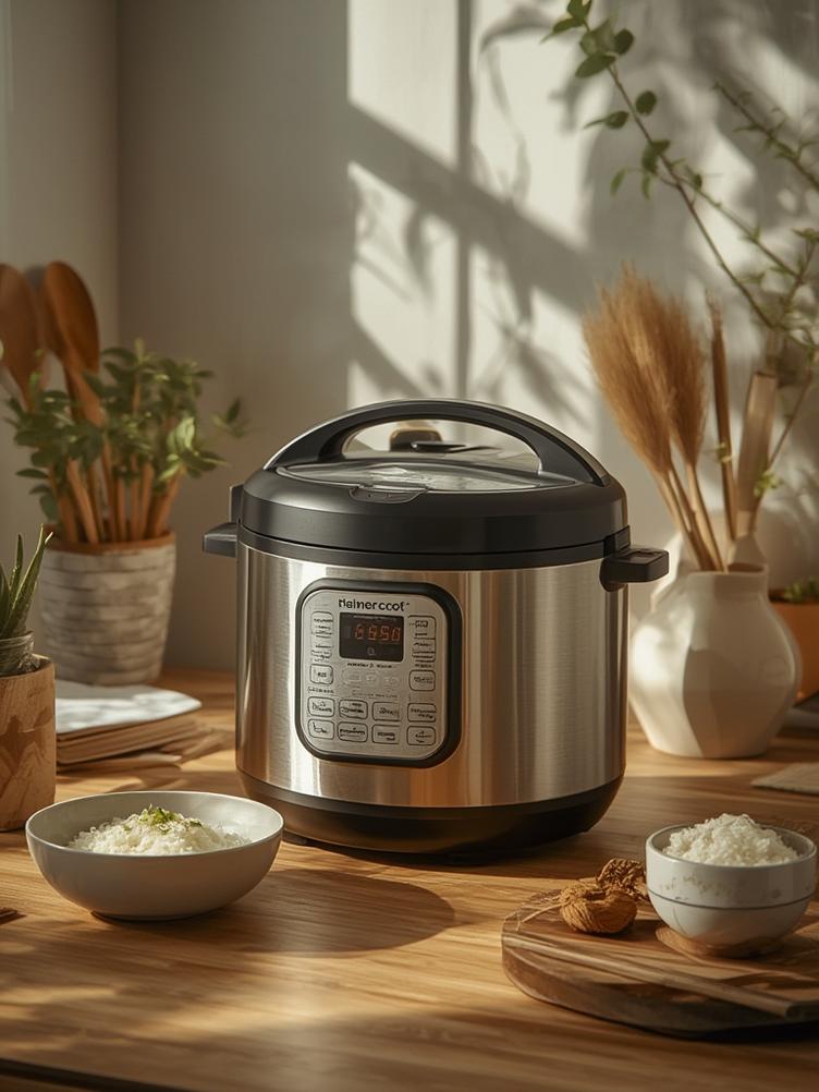 Step by step rice cooking process