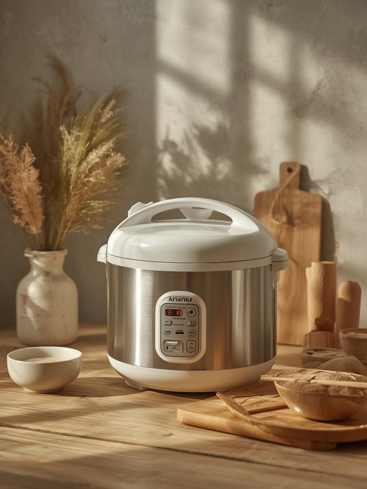 Step by step cooking process with rice cooker